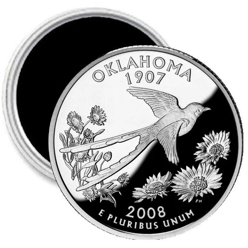Oklahoma State Quarter Mint Image Magnet 2.25-inch