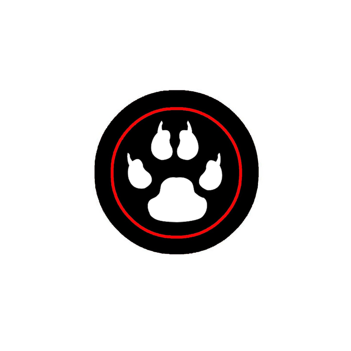 Dispatch Force Team Paw Print Pinback Badge 2.25" for Jackets, Backpacks, etc.