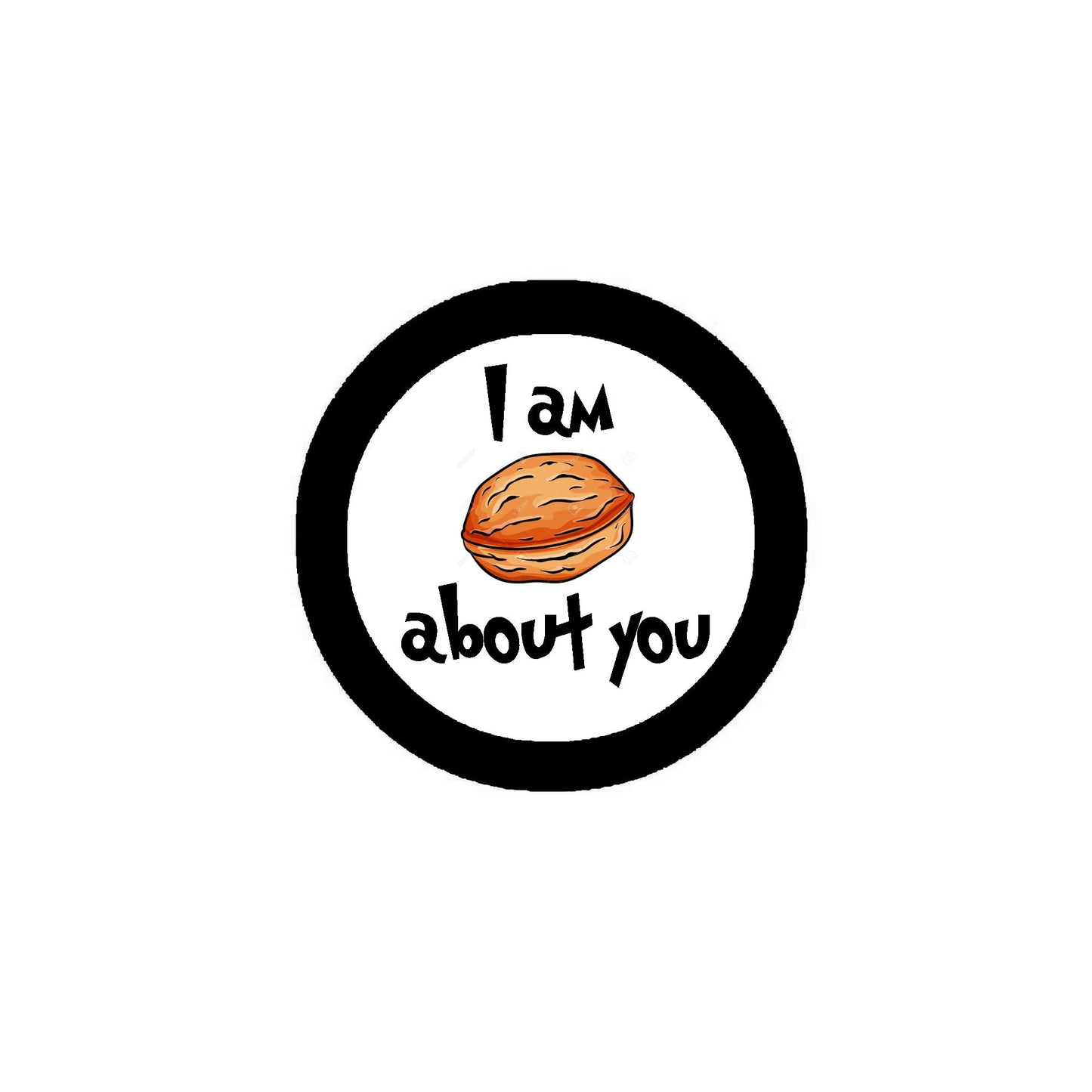 I am Nuts about You! Pinback 2.25-inch Default Title