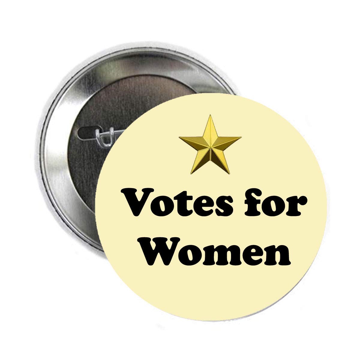 Votes for Women Pinback Badge 2.25" for Jackets, Backpacks, etc.