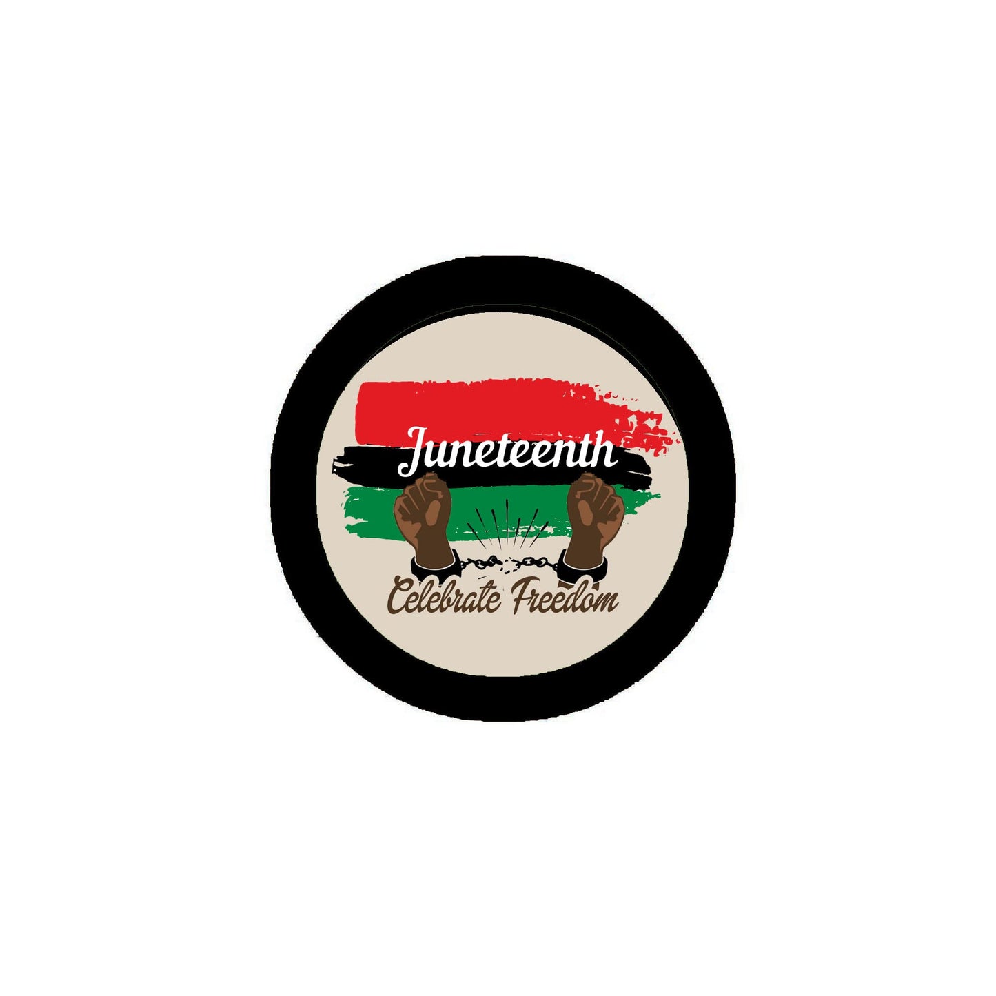 Juneteenth National Independence Day 2.25" Pinback Button Pin for Jackets, hats 2022 beige