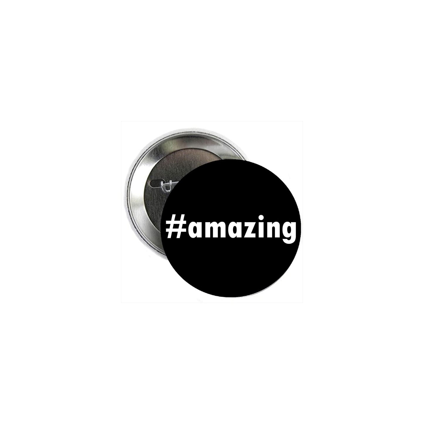 Hashtag Amazing 2.25-inch Pinback Badge Default Title