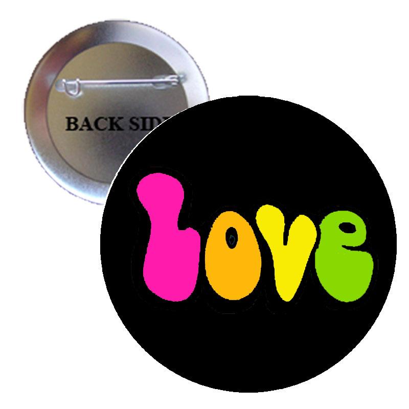 80s Retro Love Pinback 1.25"