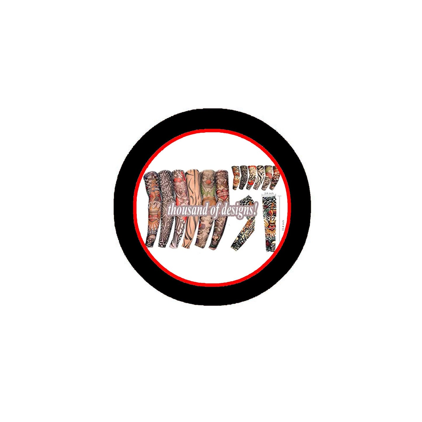 Halloween 2018 Set of 3 Tattoo Sleeves Arm Protection Asstd