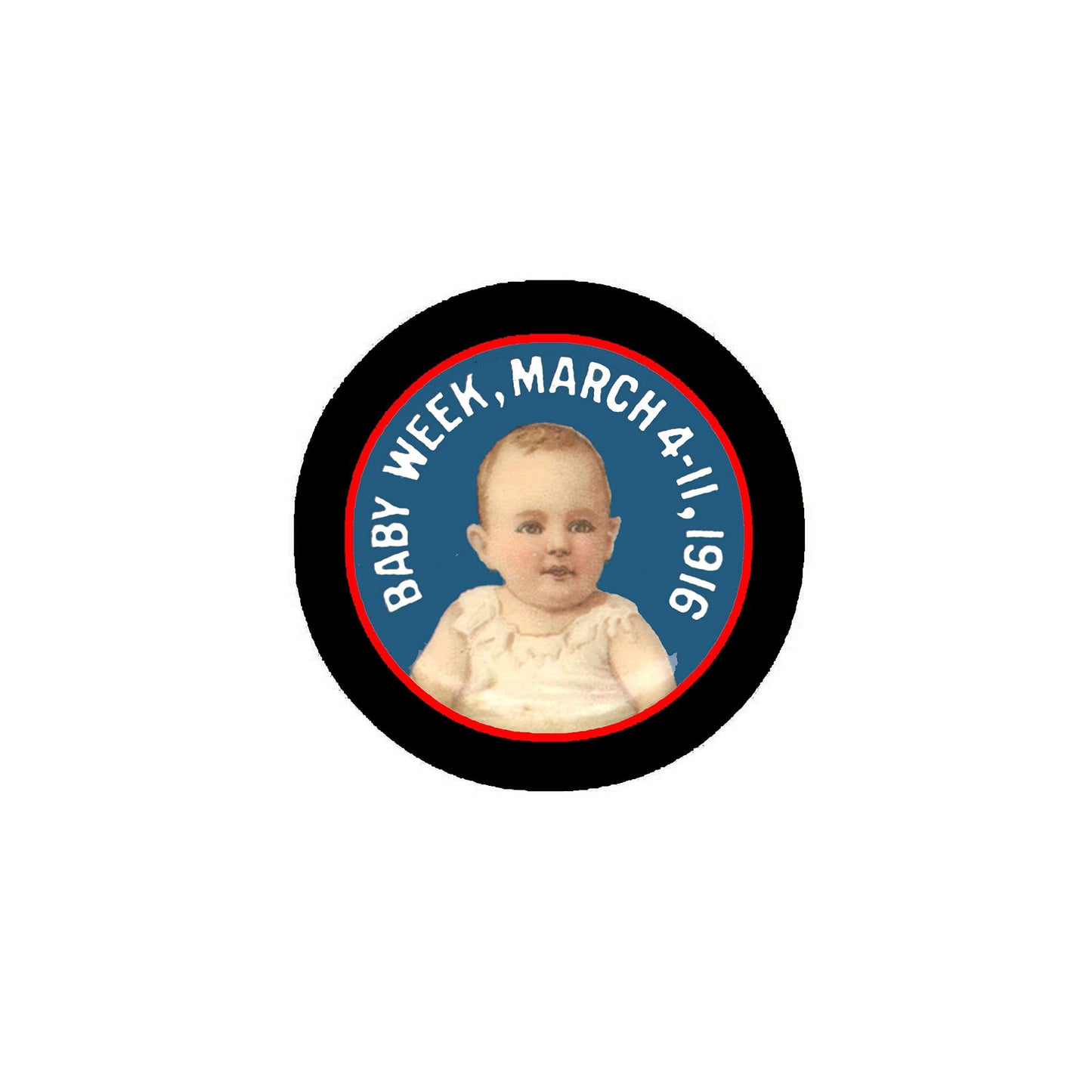 Baby Week March 4-11, 1916 Lapel Pin Pinback 7/8" for Jackets, Backpacks, etc.