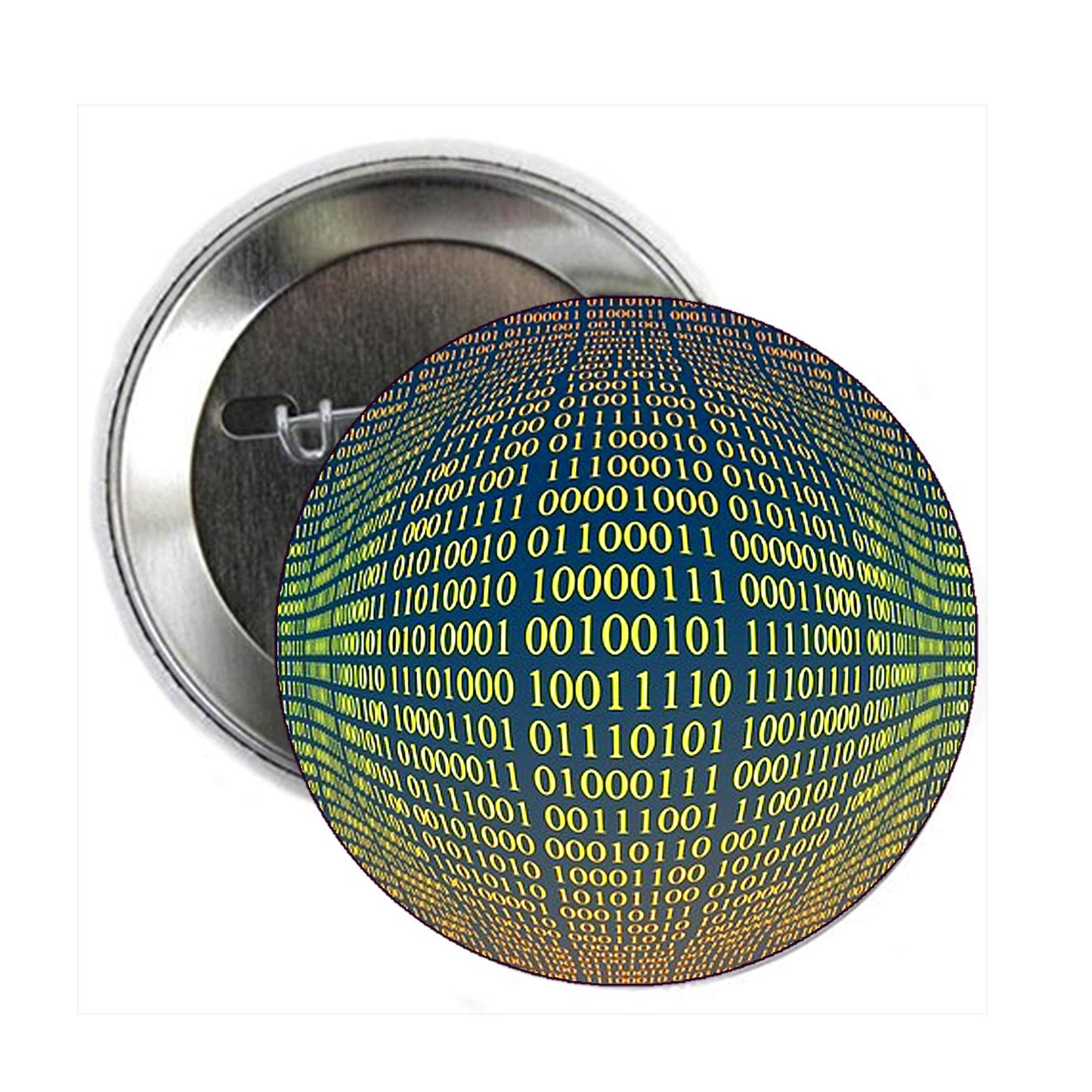 This Is How I Roll Binary Code 1s & 0s Style 2.25" Pinback for Jackets, Backpacks, etc.