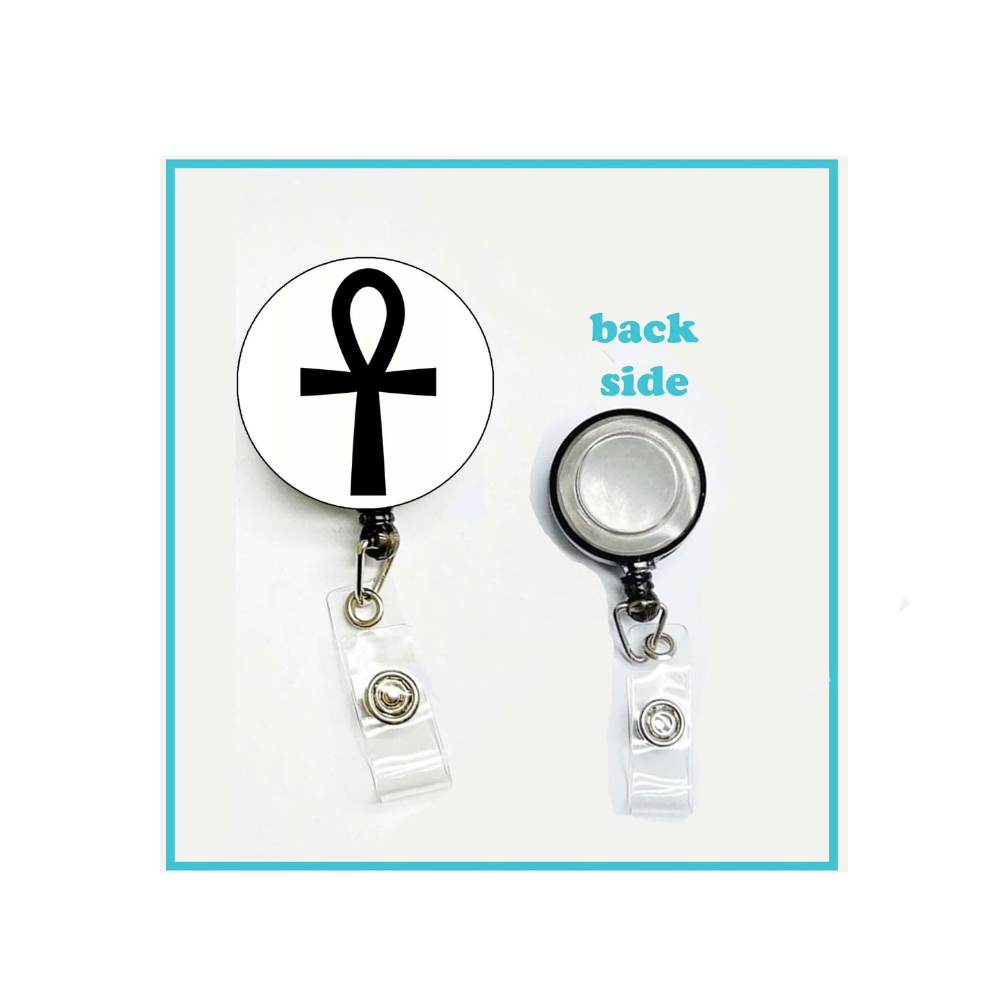 ANHK Cross Symbol Badge Reels Cute Felt Retractable Badge Reels Themed Badge Holders Gift for Nurses Doctors ID Badges Name Cards Lanyards Holidays 1.45"