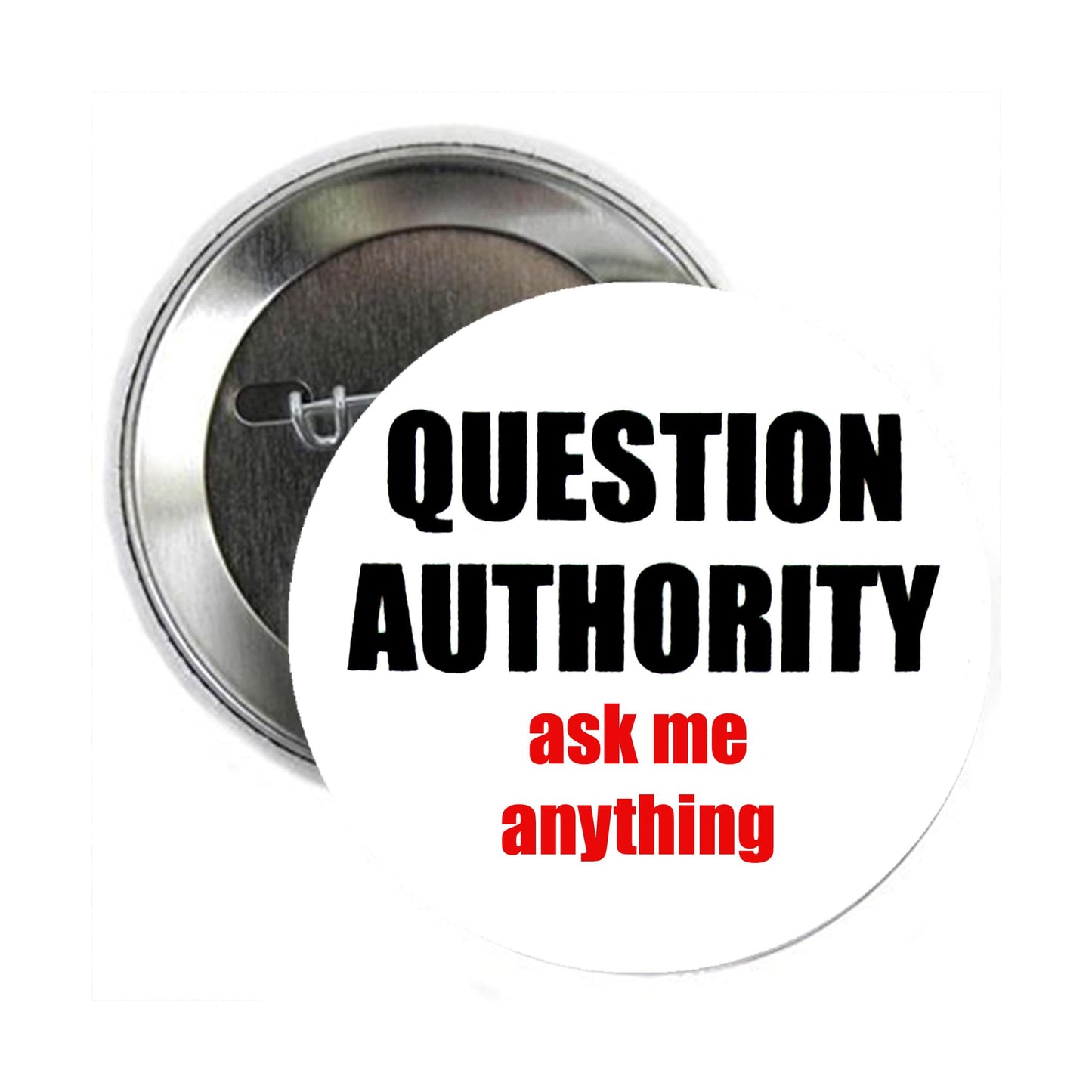 Ask Me Anything Pinback Button Pin Pinback Brooch for Jackets, Backpacks, Hats 2.25"