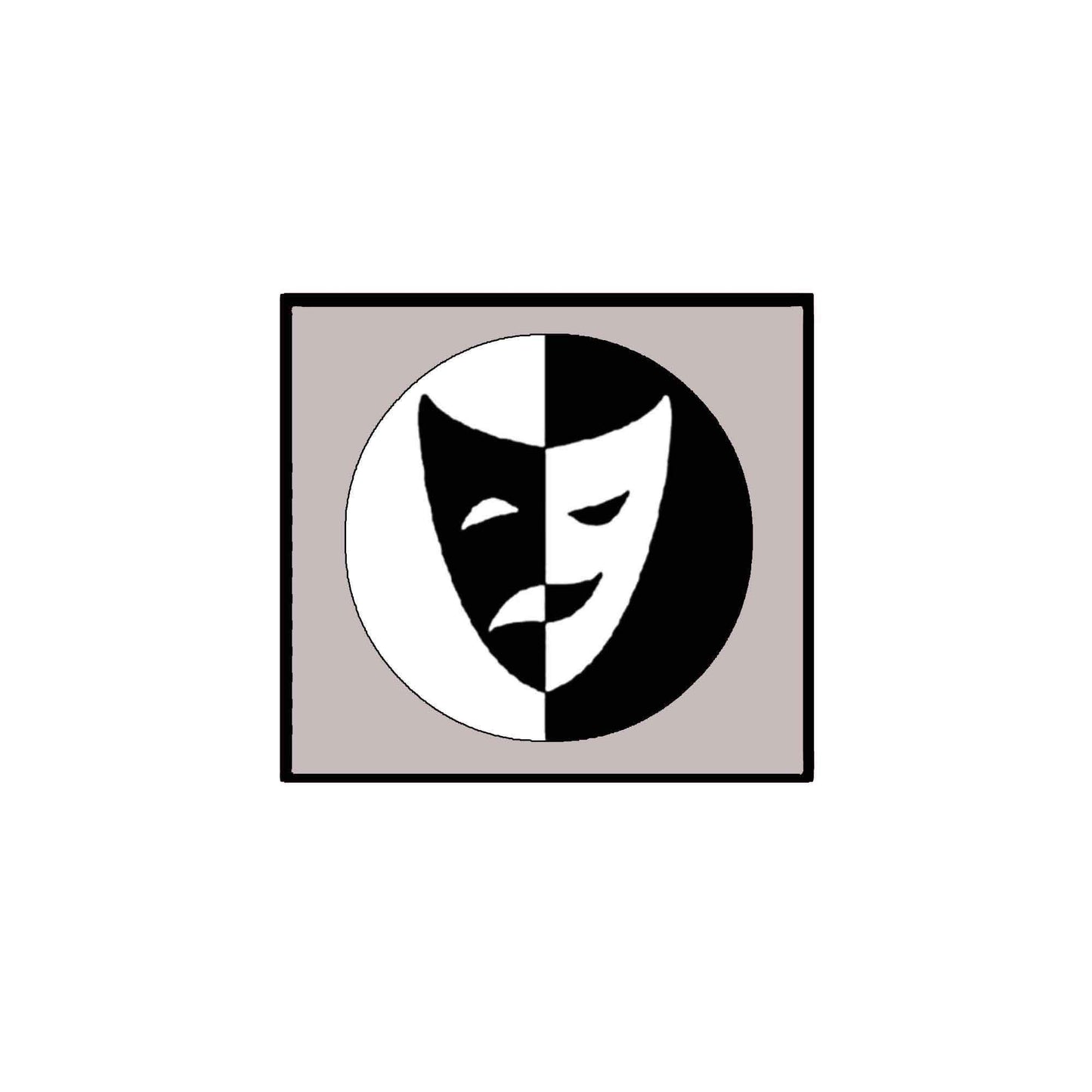 Comedy Tragedy 2.25" Pinback for Jackets, Backpacks, etc. Please