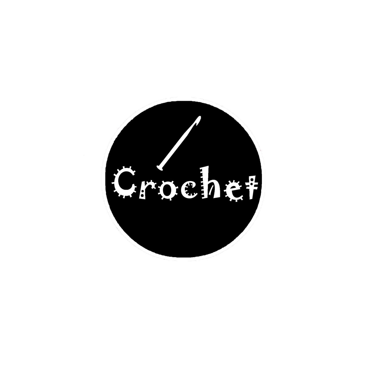 I Crochet Button 2.25-inch Pinback Default Title