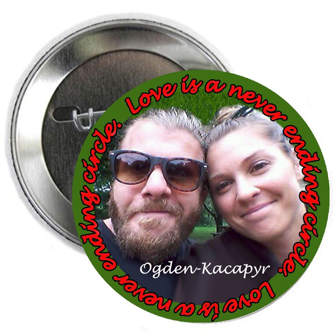 12 Pcs. Custom Personalized Pinback Button 2.25" ~ Send us your picture, text or logo