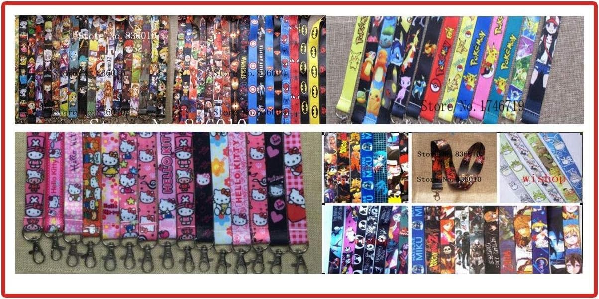 59 Cents only ea (10 pcs) Mixed Color Cell Phone Key Chain Neck Strap Keys Lanyards Adult Size Party Gifts