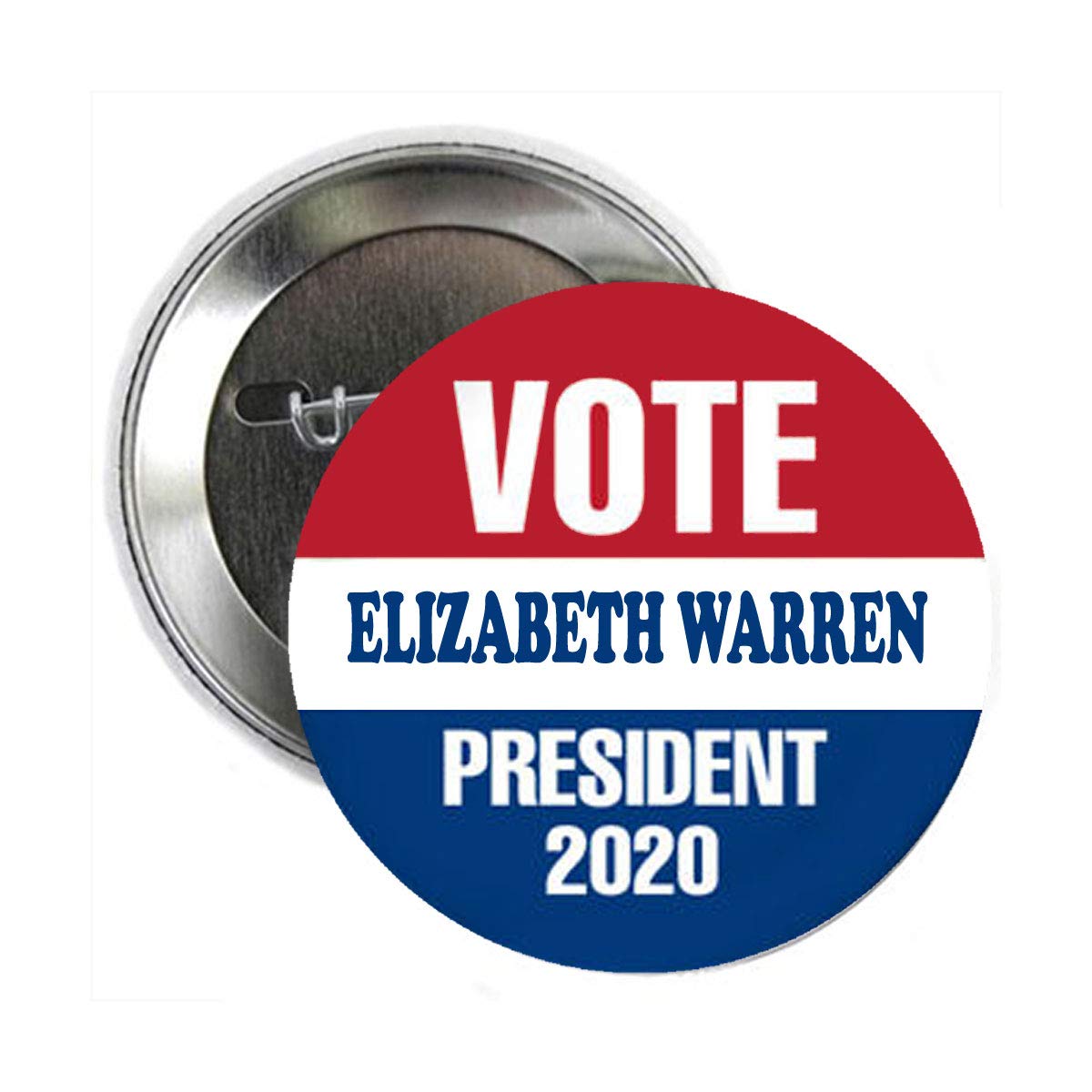 Elizabeth Warren for President 2020 Pinback Badge 2.25" for Jackets, Backpacks, Pic