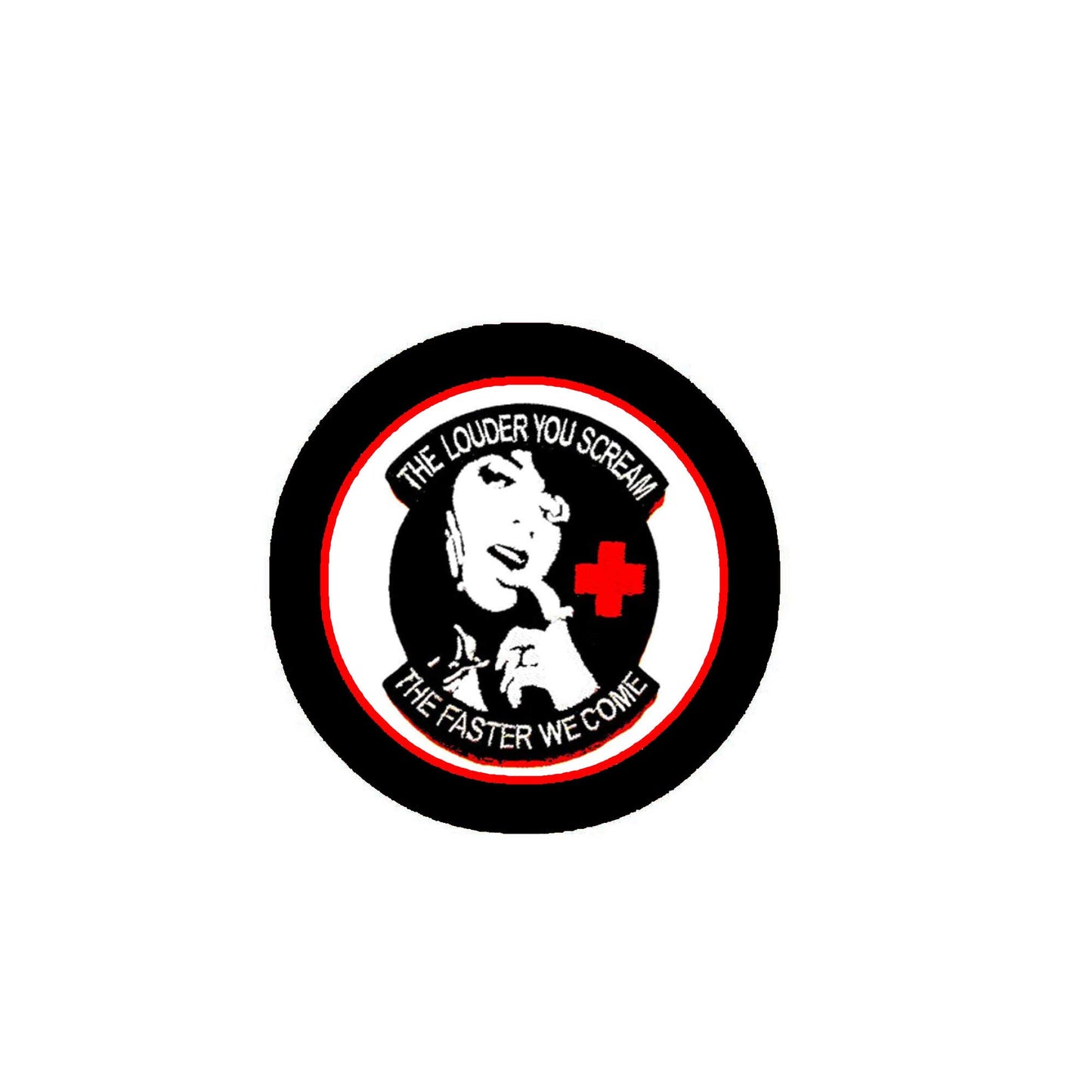 The Louder You Scream The Faster We Come 2.25" Pinback for Jackets, Backpacks, etc.