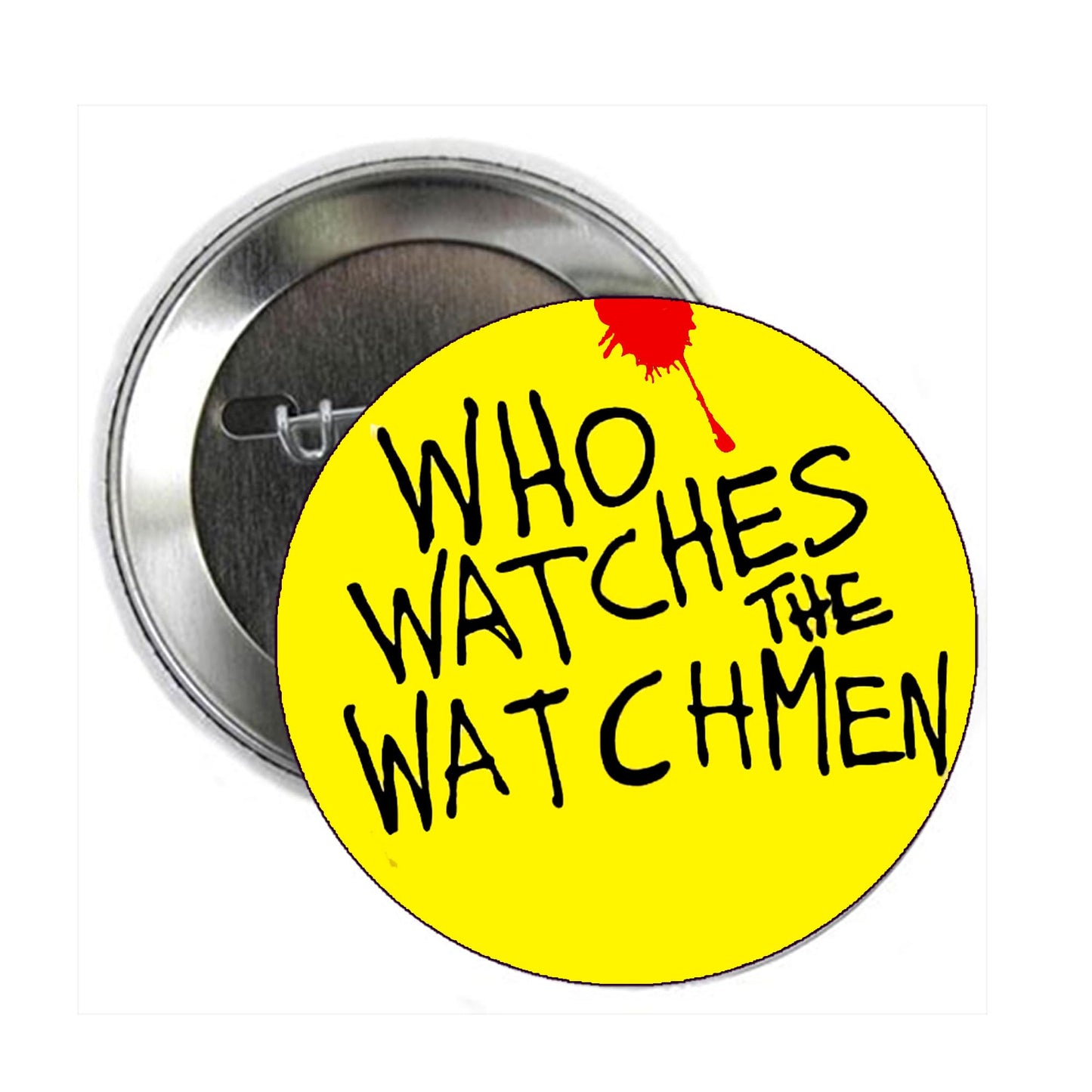 Emoji Watchmen Smiley Face Badge Pinback Button Pin Pinback Brooch 2.25-inch Who Watches Default Title