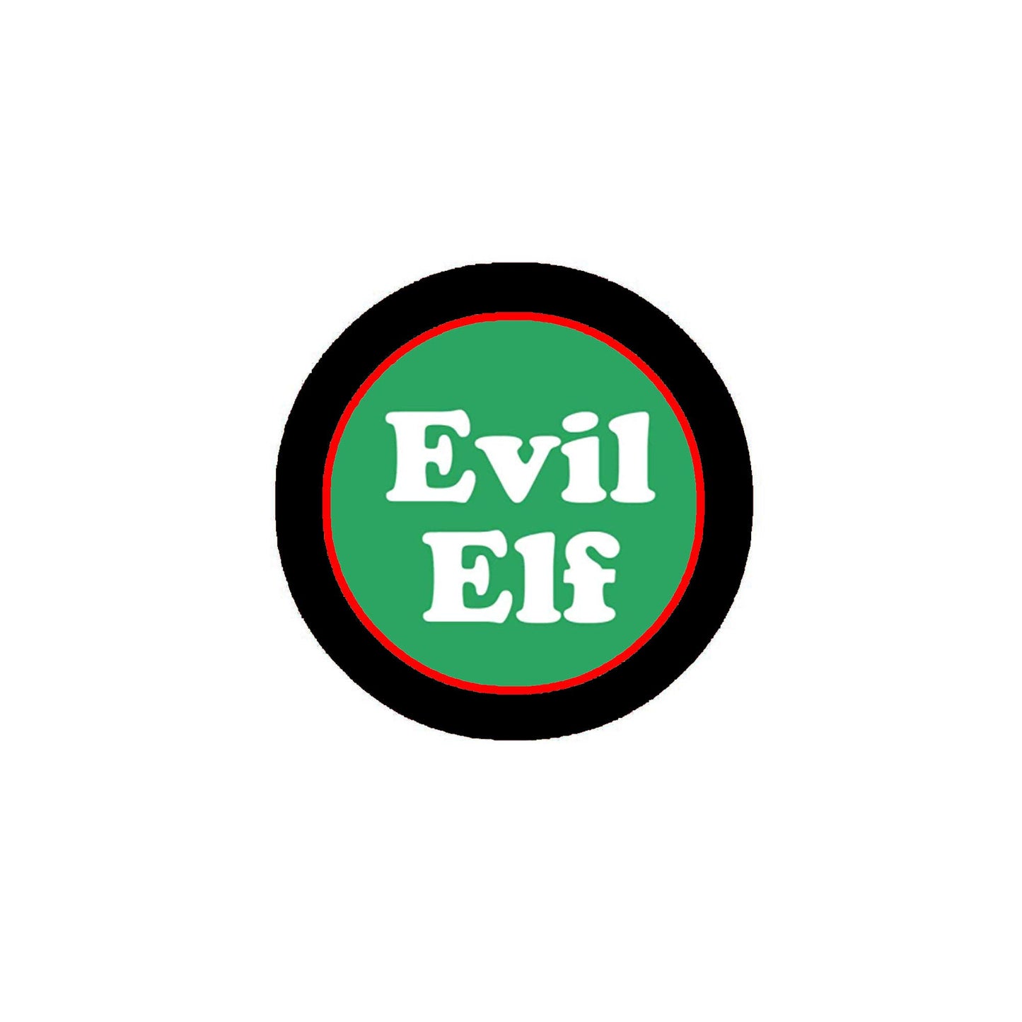Evil Elf 2.25" for Jackets, Backpacks Christmas Santa Helper