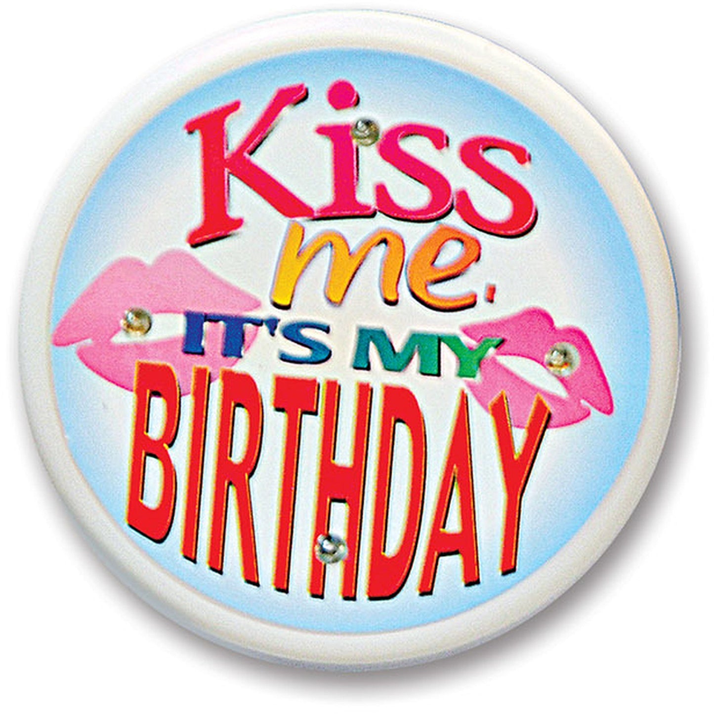 Kiss Me It is my Birthday 2.25-inch Pinback Button Pin Party Favor Default Title