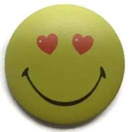 Chic Smile Emoticon Pin Badge Button 2.25-pin Inches Hashtag 4 Default Title