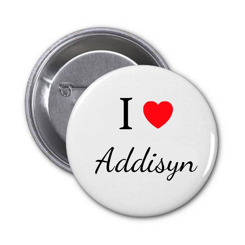 J'aime Addisyn Pinback 2.25"