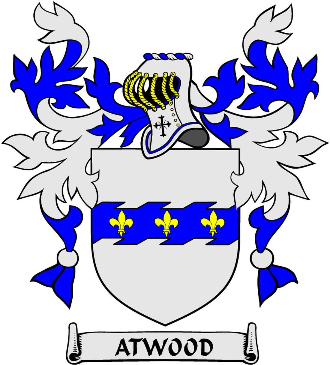 Atwood Family Crest 3" Coat of Arms Round Magnet