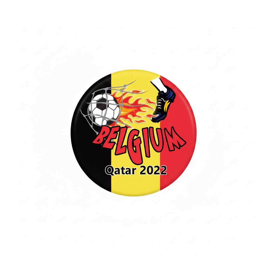 Belgium Football Soccer Pinback 2.25-inch 2022