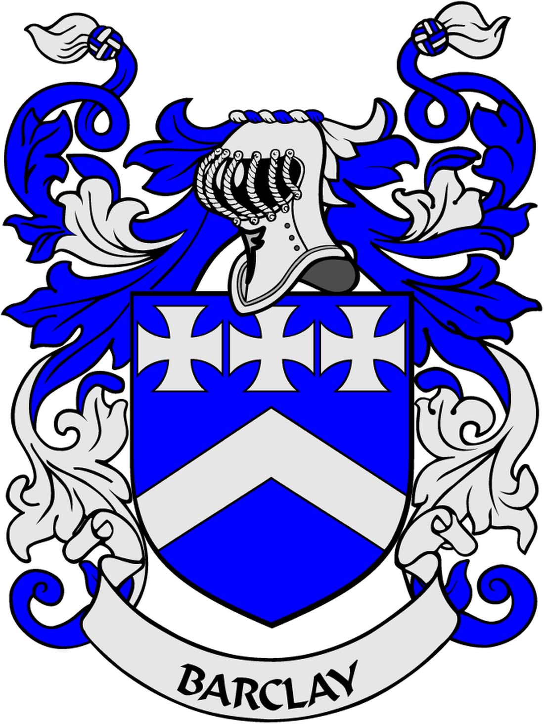 Barclay 2 Family Crest 3" Coat of Arms Round Magnet