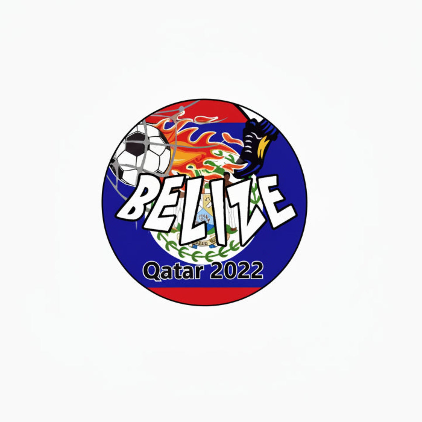 Belize Soccer 2022 Pinback 2.25-inch Qatar