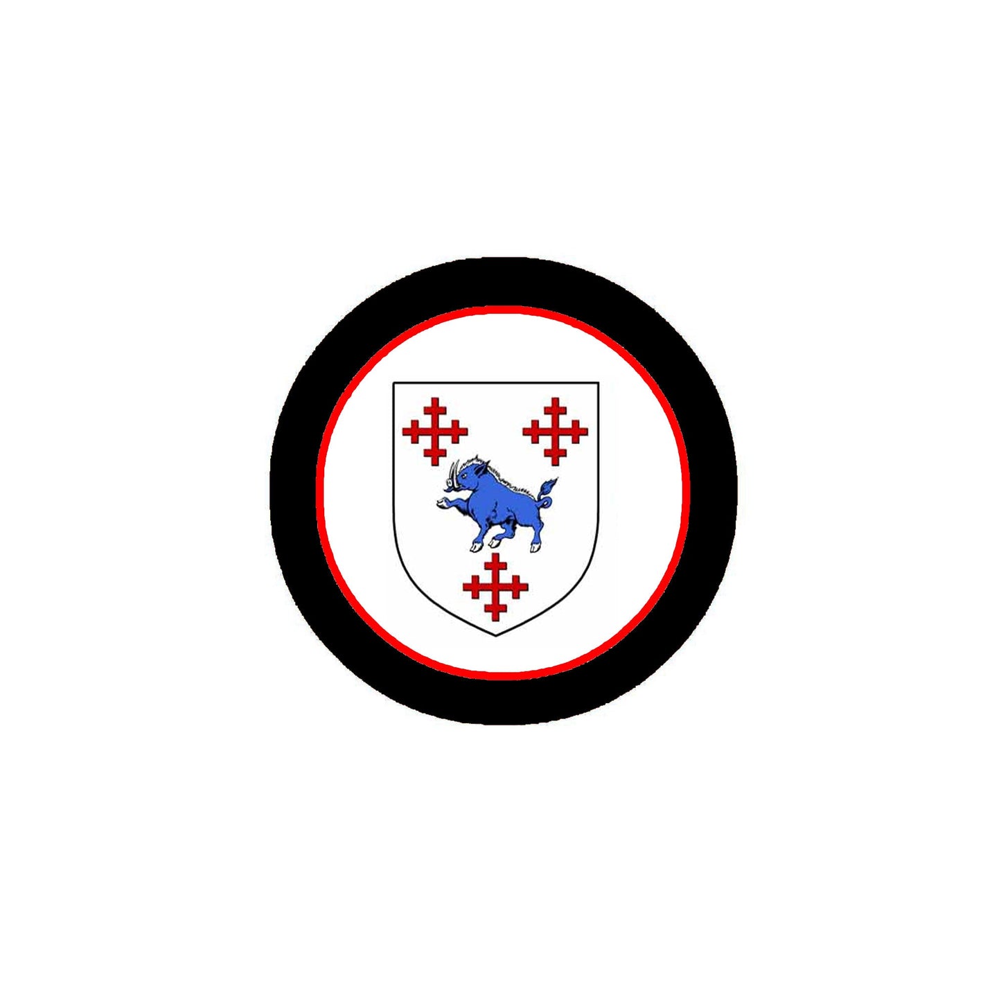 Crowley Family Crest 3" Coat of Arms Round Magnet