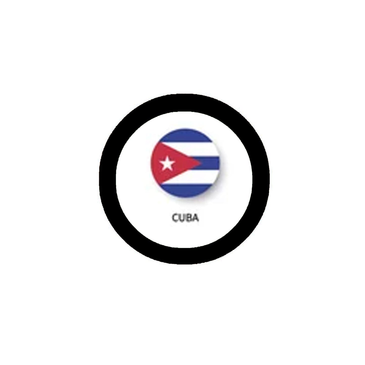 Porte-clés décapsuleur drapeau de Cuba 2,25"