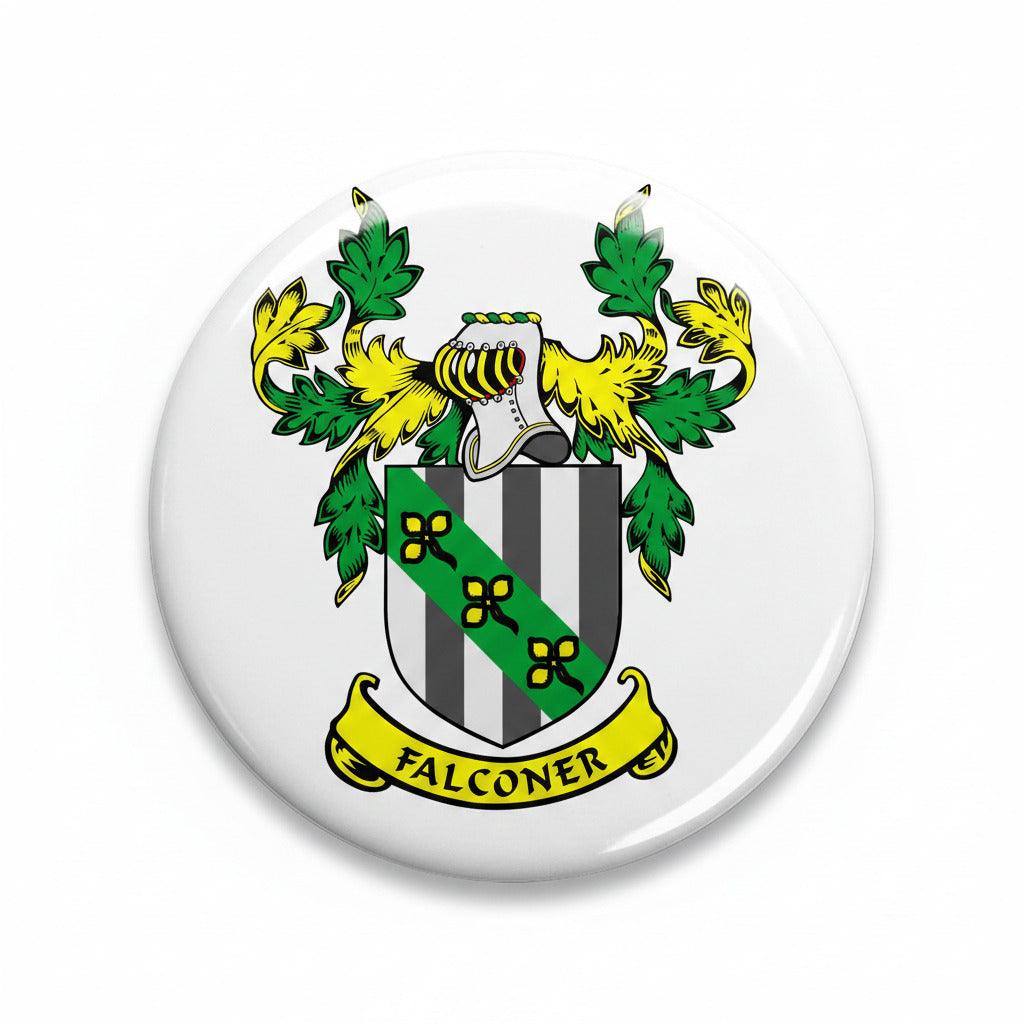 Falconer Family Crest Coat of Arms Magnet 3-inch