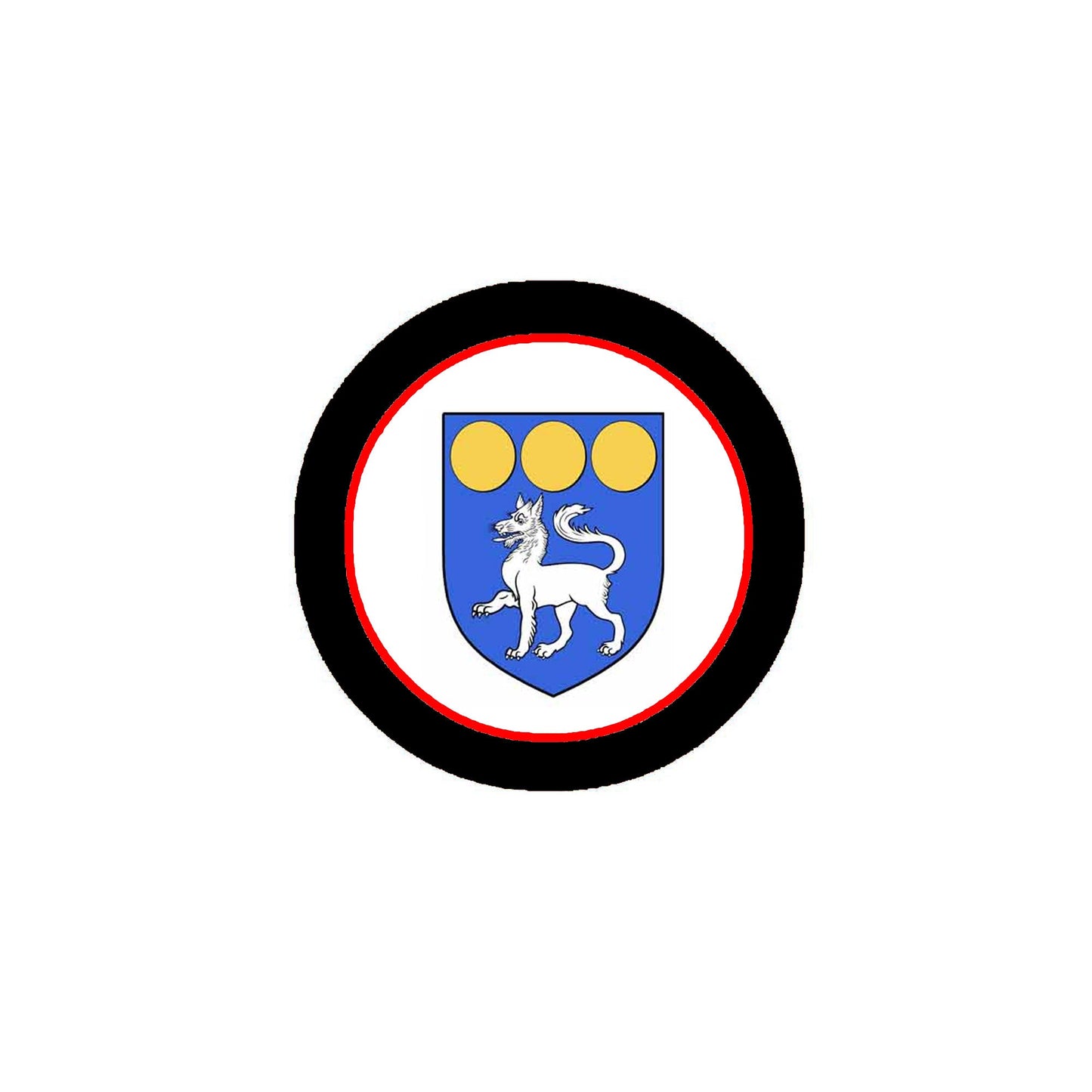 Flynn Family Crest 3" Coat of Arms Round Magnet