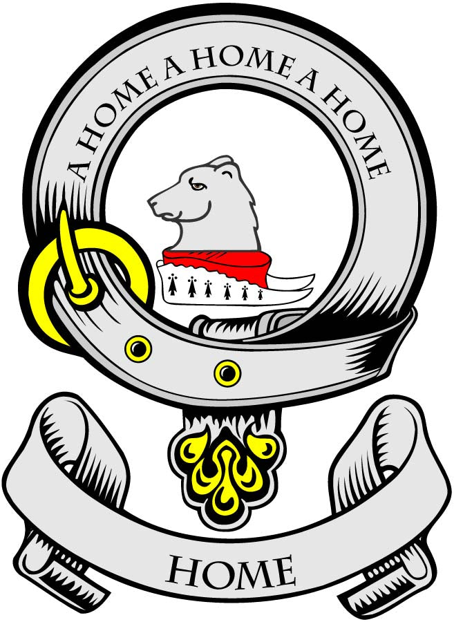 Home Family Crest 3" Coat of Arms Pinback