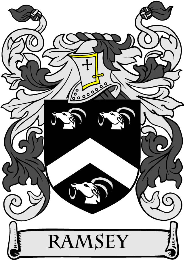 Ramsey Family Crest 3" Coat of Arms Round Magnet