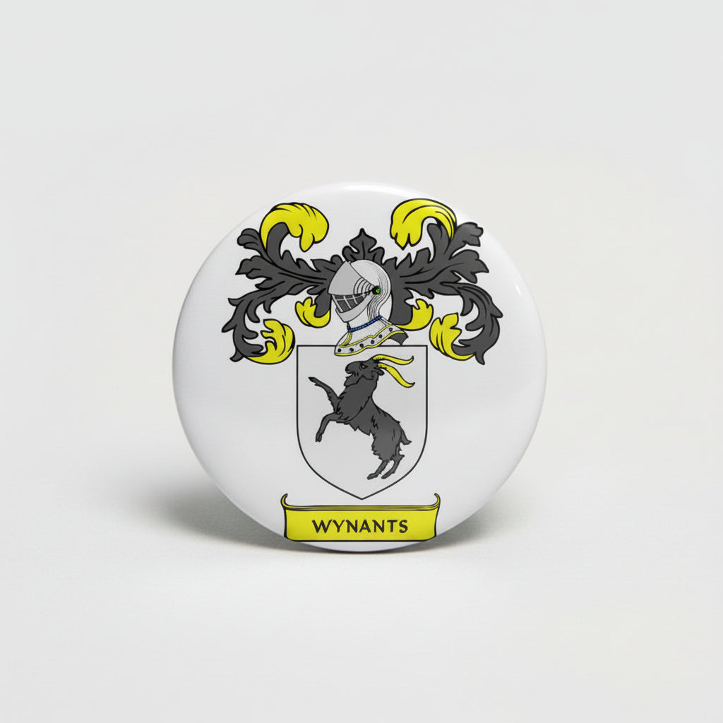 Wynants Family Crest 3-inch Coat of Arms Round Magnet