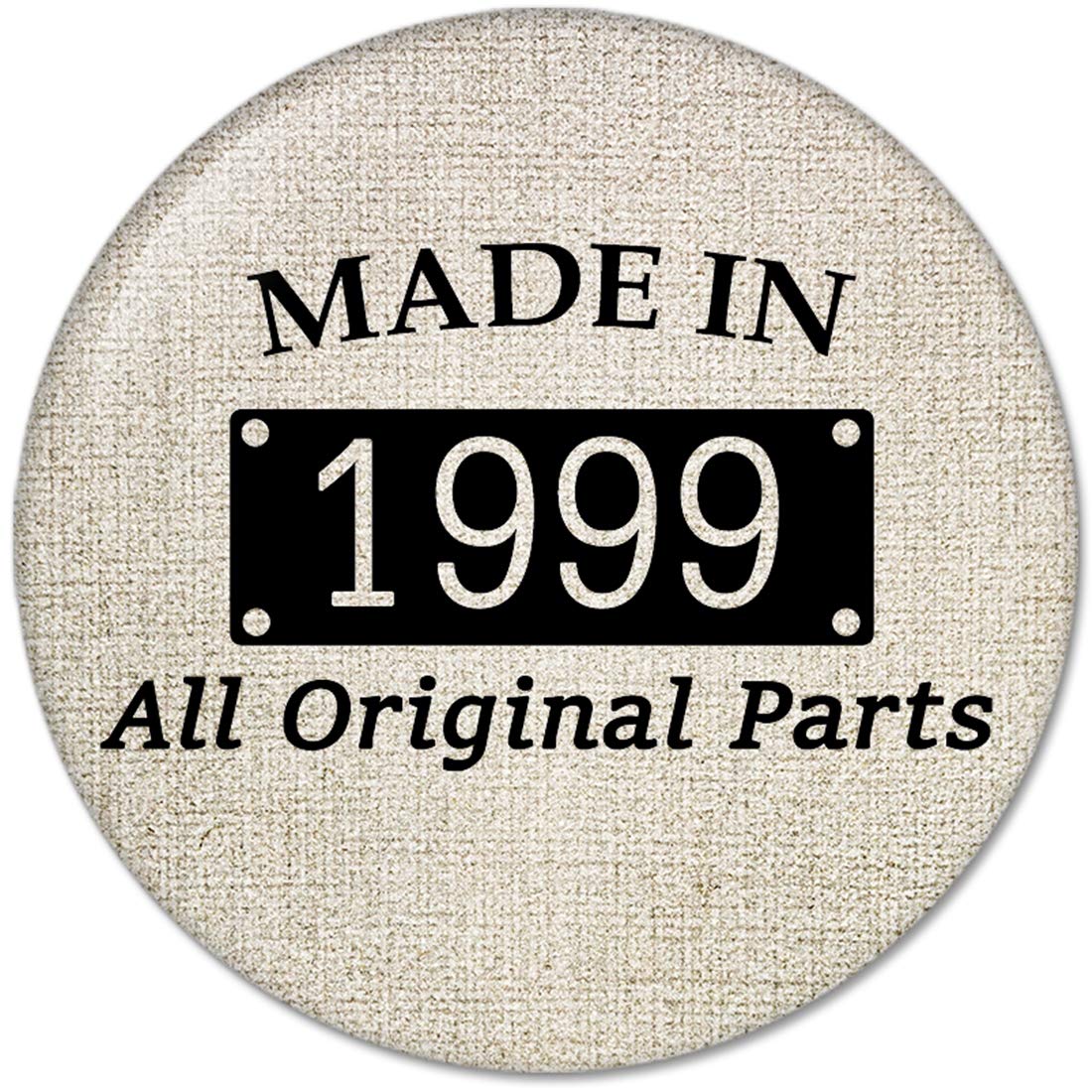 20th Birthday Gifts Made IN 1999 All Original Parts Pinback Button Badges (58mm), NEW