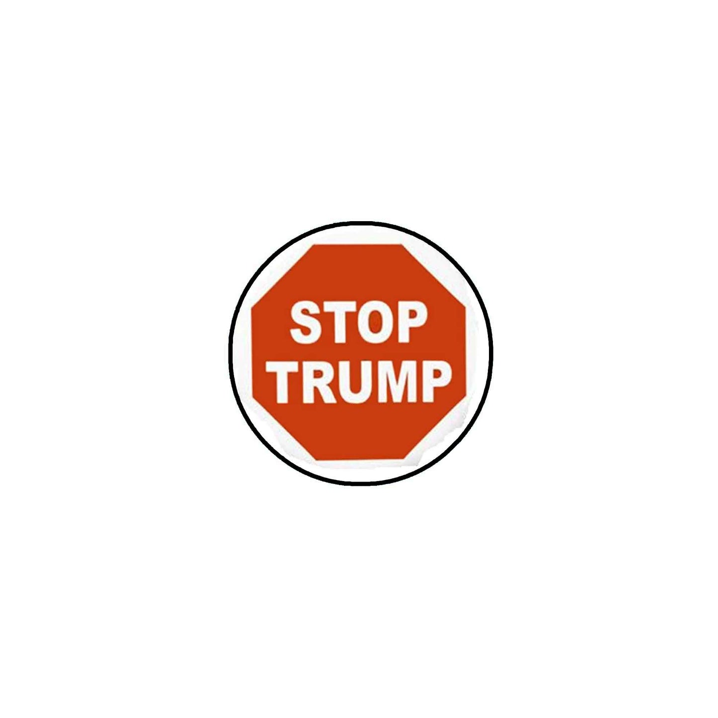 12 Pcs. Stop Trump Pinback Button 2.25" Pinback Button Pin for Jackets, hats, Stop Red Sign