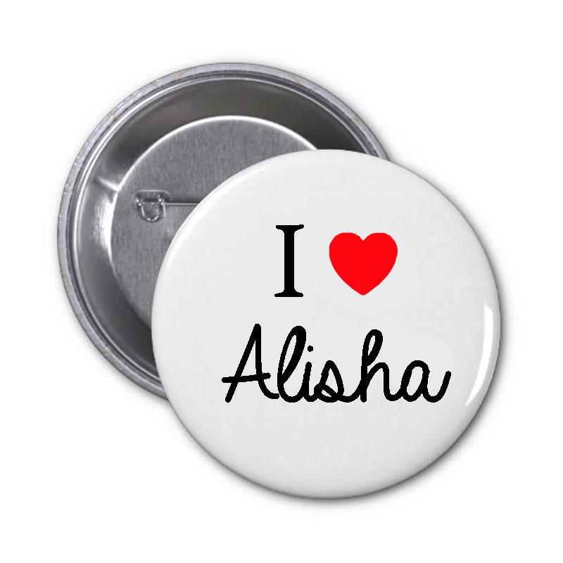 J'aime Alisha Pinback 1,25"