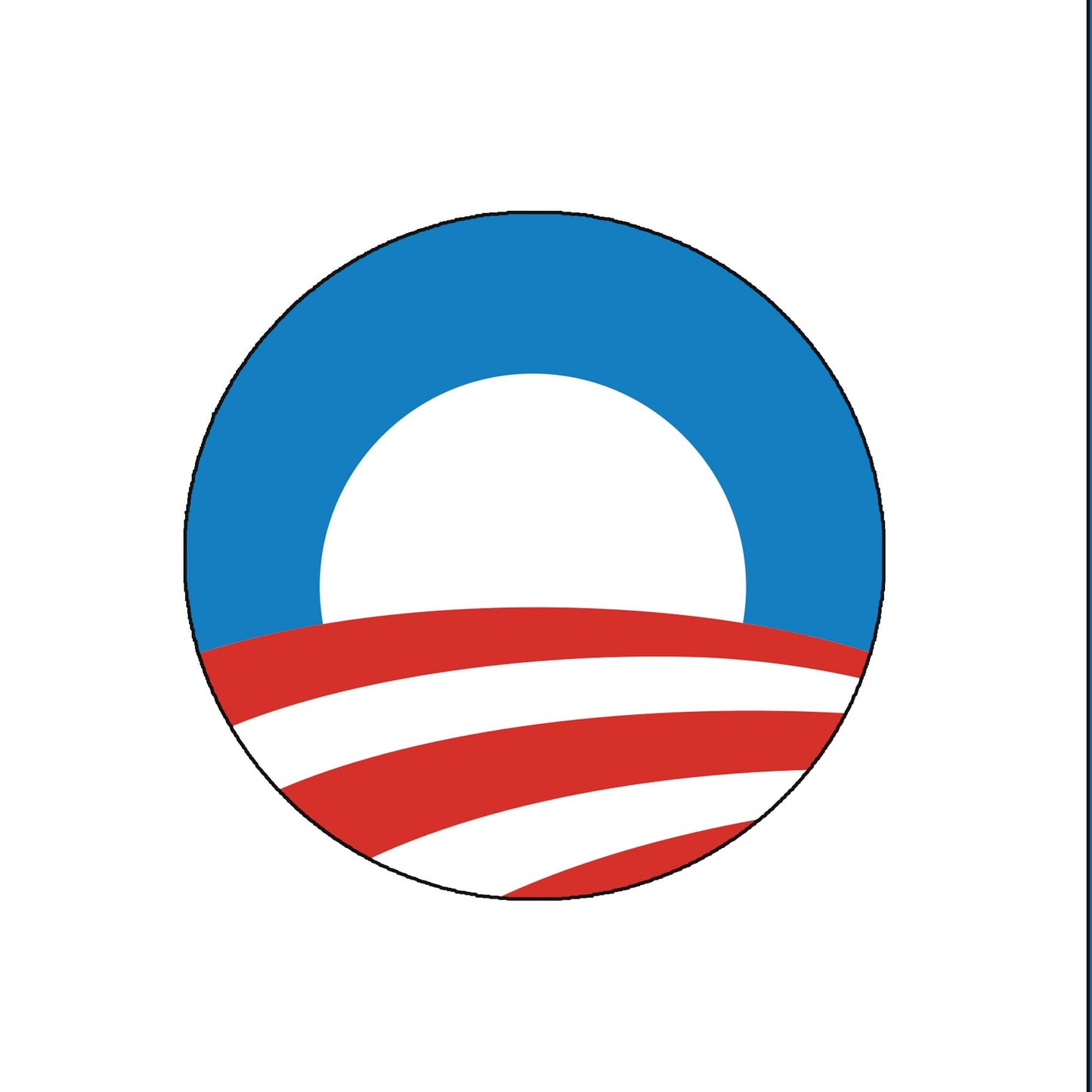 Obama Logo Symbol Badge Reels Cute Felt Retractable Badge Reels 1.45-inch Full Default Title