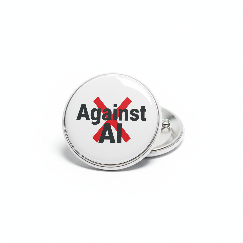 Against AI Pinback 2.25-inch