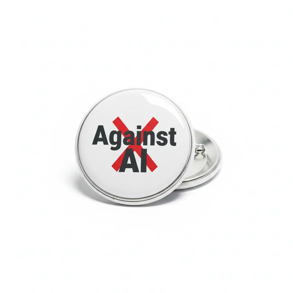 Against AI Pinback 2.25-inch