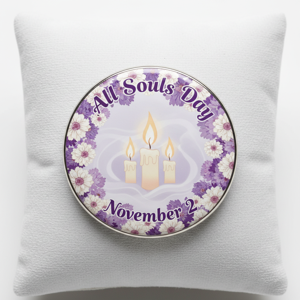 All Souls Day (November 2) Pinback 2.25-inch