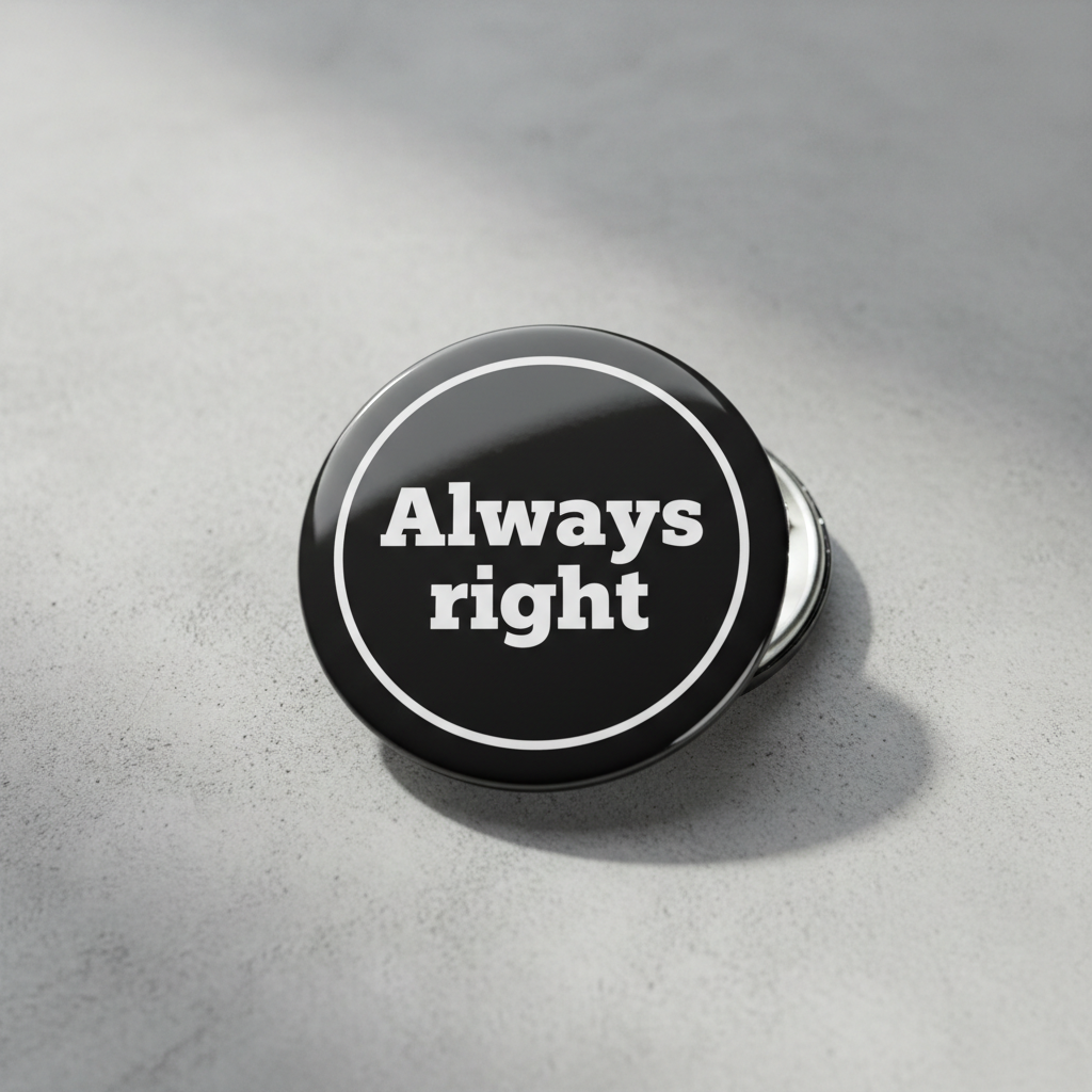 Always right Pinback 2.25-inch