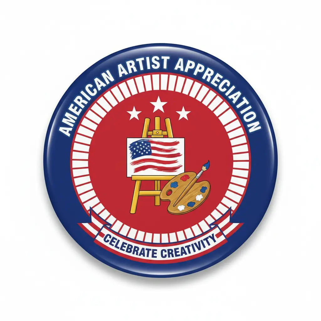 American Artist Appreciation Pinback 2.25-inch