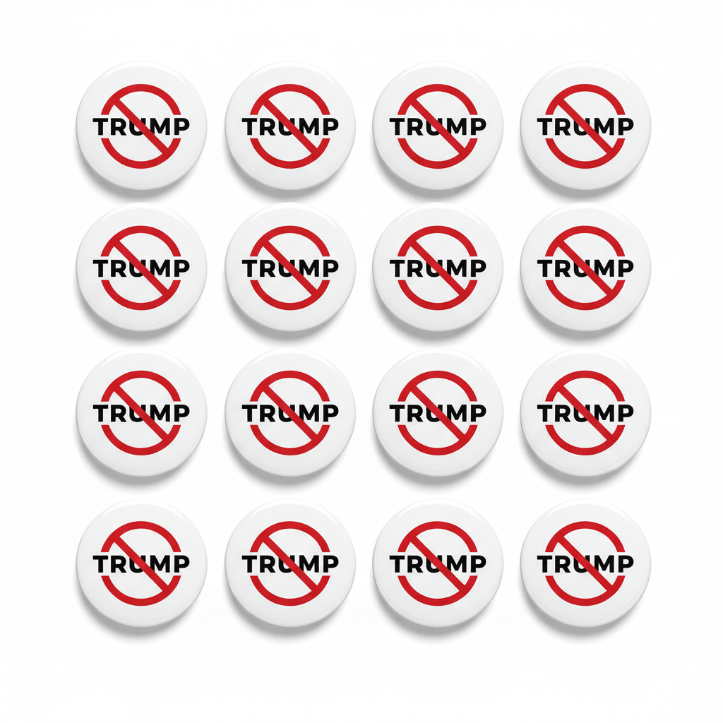 Anti Trump Pinback Pin 10 Pcs - My Pinbacks