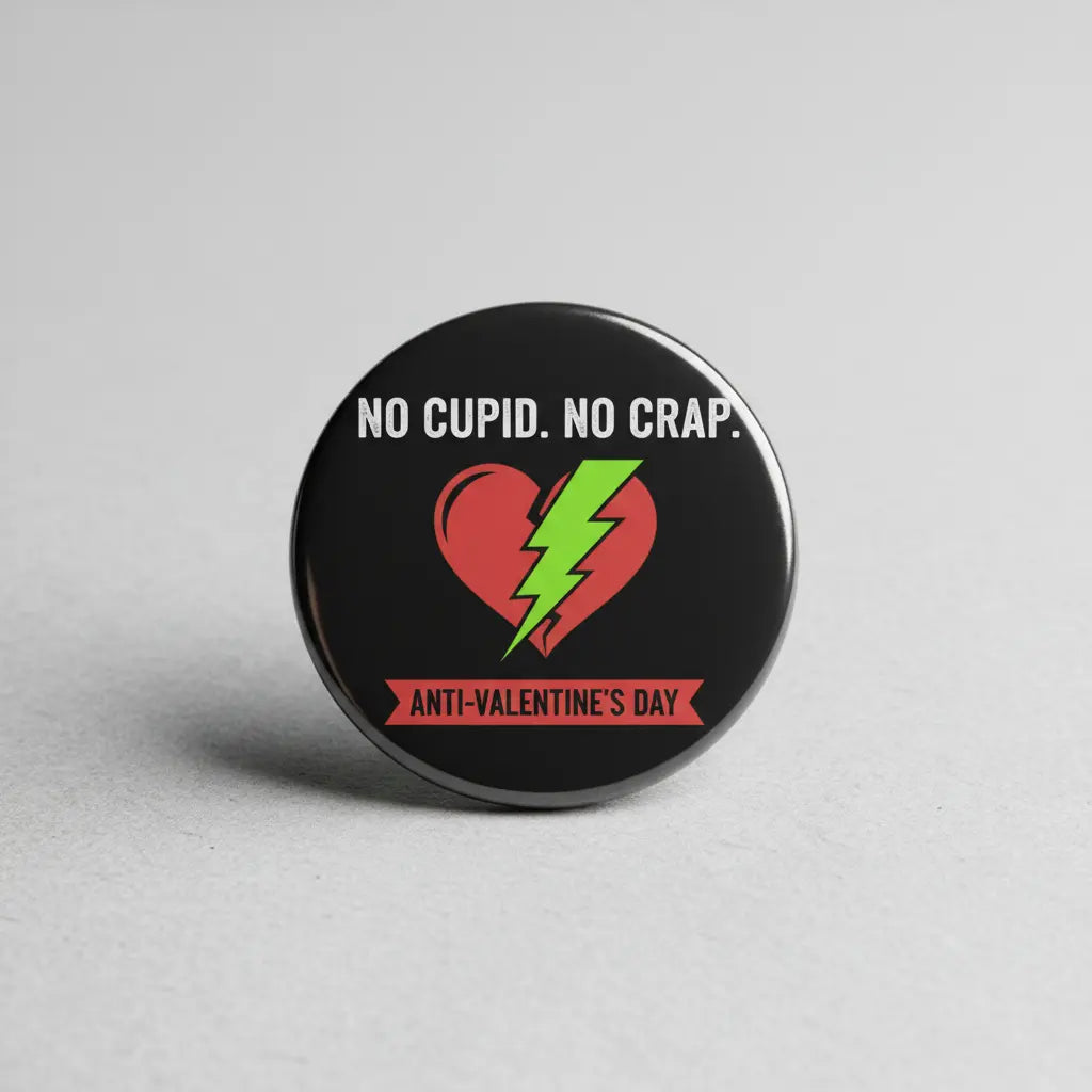 Anti Valentine’s day Pinback 2.25-inch
