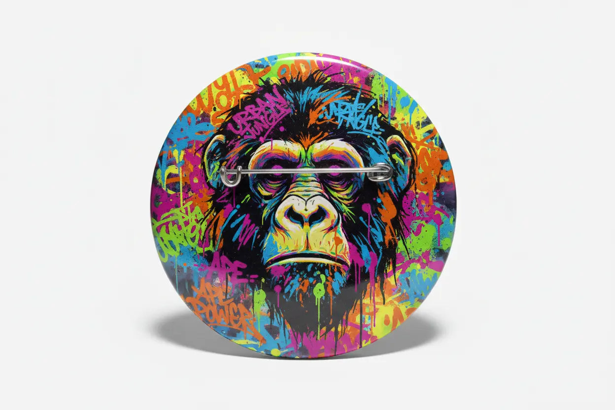 Ape Graffiti Pinback 2.25-inch