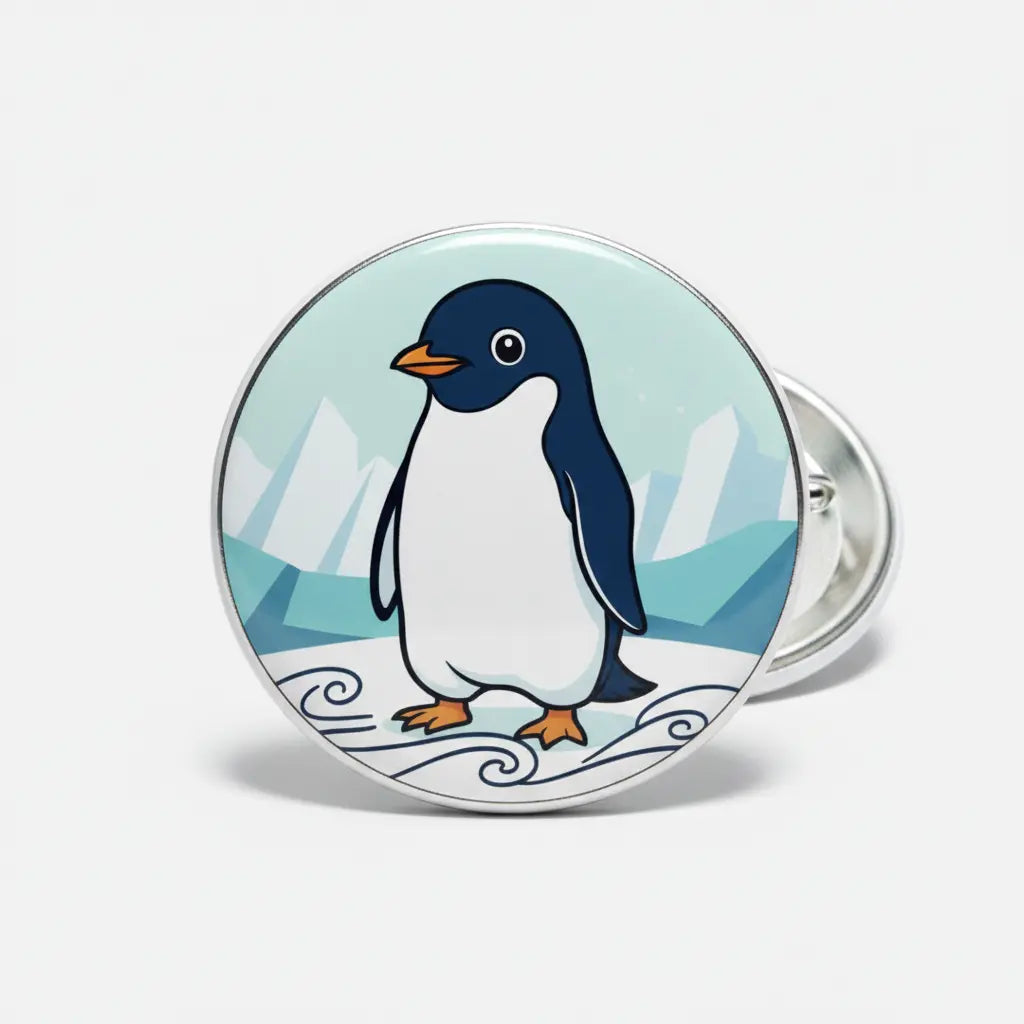Arctic Penguin Pinback 2.25-inch