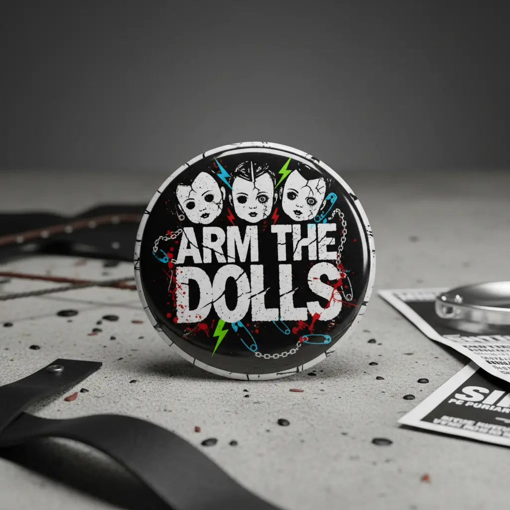 Arm The Dolls Pinback 2.25-inch