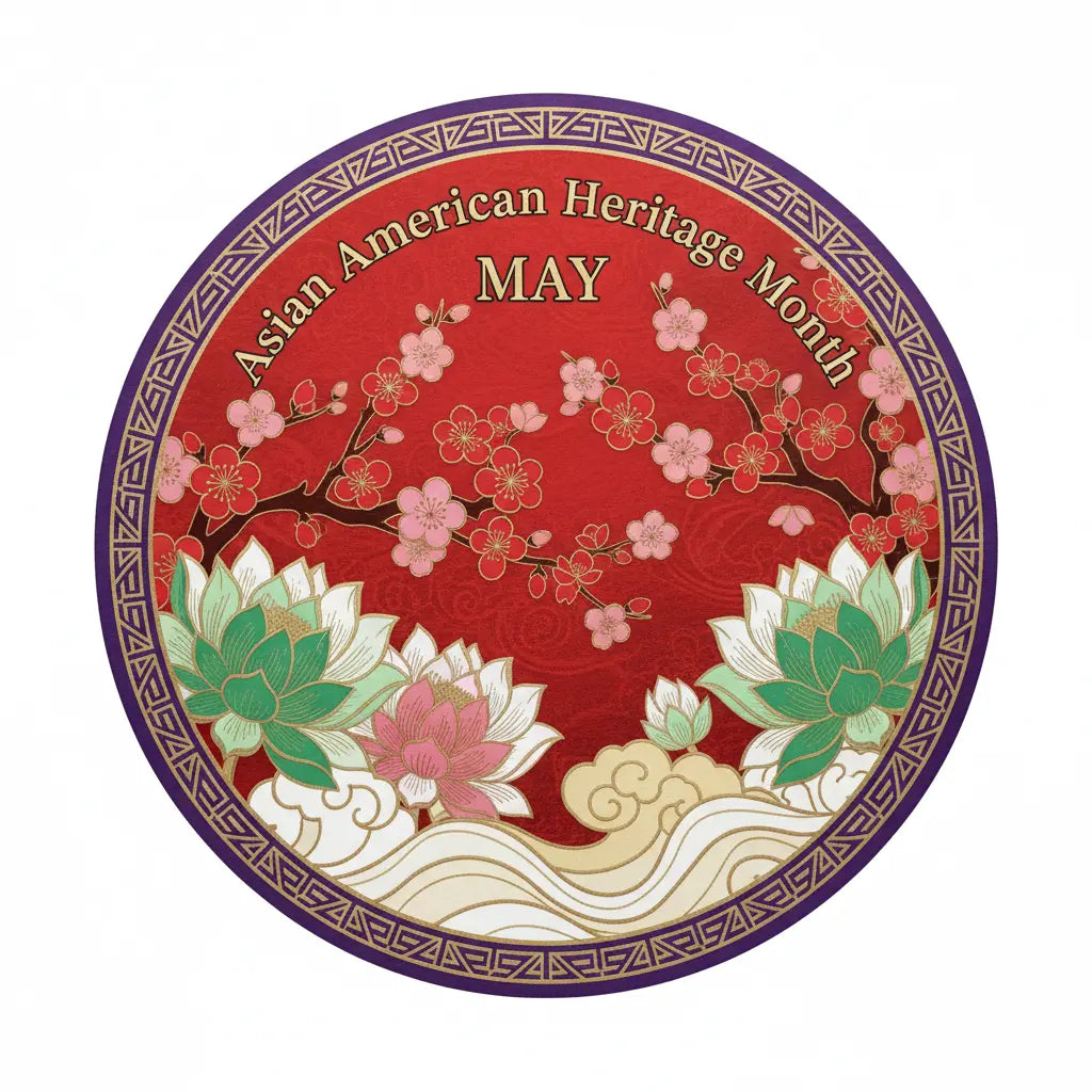 Asian American Heritage Month (May) Pinback 2.25-inch