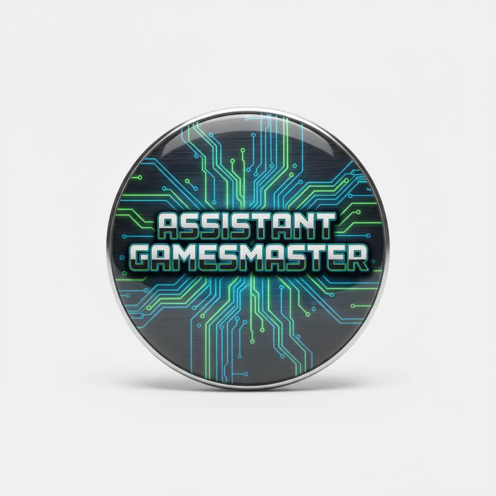 Assistant Gamesmaster Pinback 2.25-inch